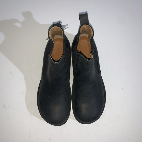 Birkenstock Boots Womens US 6 Black Leather Chelsea Lug Sole Ankle Pull On EU 37 - Picture 5 of 11
